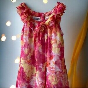 Blueberi Boulevard Girl's Floral Dress